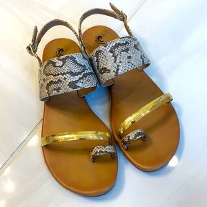 Faux Snake skin Sandals